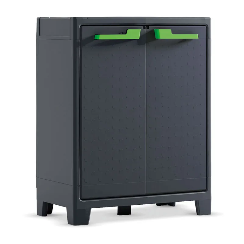 Armoire Basse Moby Gris Graphite - 44x80x100cm-0