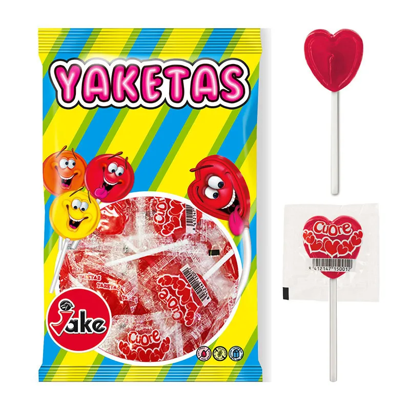 Sucettes Coeurs rouges - 100pcs-0