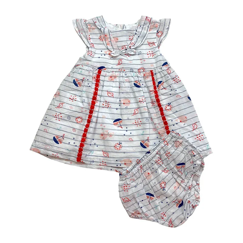 Robe - 6 mois - SERGENT MAJOR - Rouge/Bleu-0