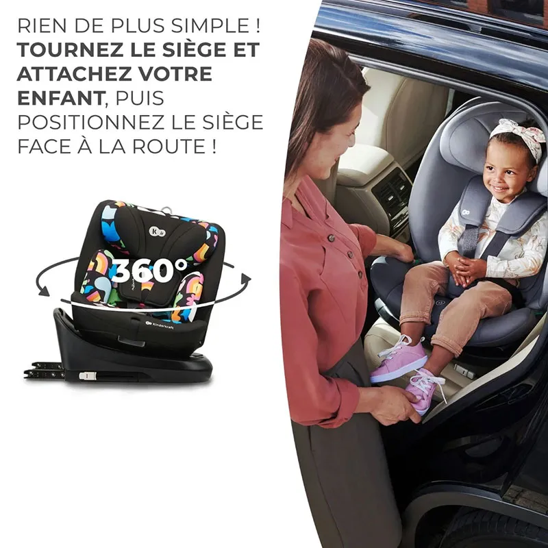 Siège-auto 360° I-Grow i-Size/Isofix 40-150 cm - Happy Shapes-4