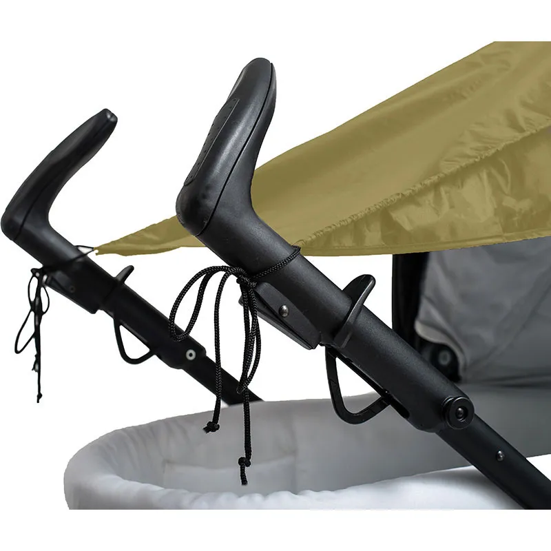 Auvent universel poussette anti-UV Kaki - 50x67cm-6