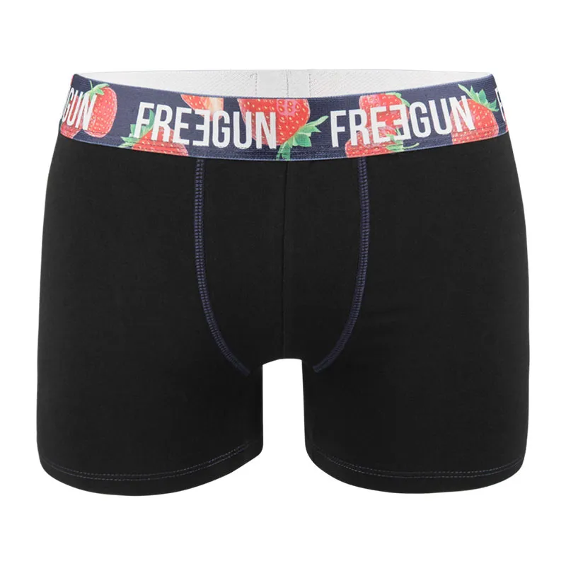4 Boxers Homme Coton Bio - Noir/Jaune/Vert/Bleu/Rouge-4