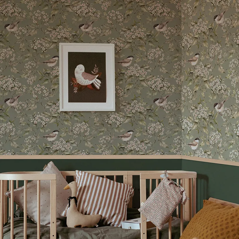 Papier peint Printemps & Oiseaux - 50x280cm-0