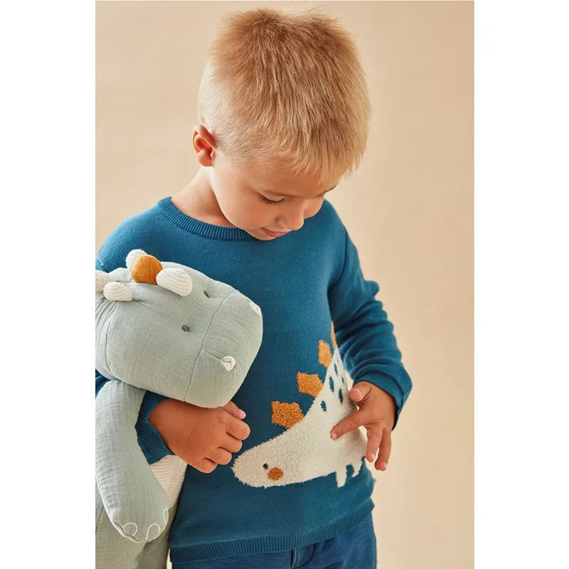 Pull Dinos - Bleu canard-4