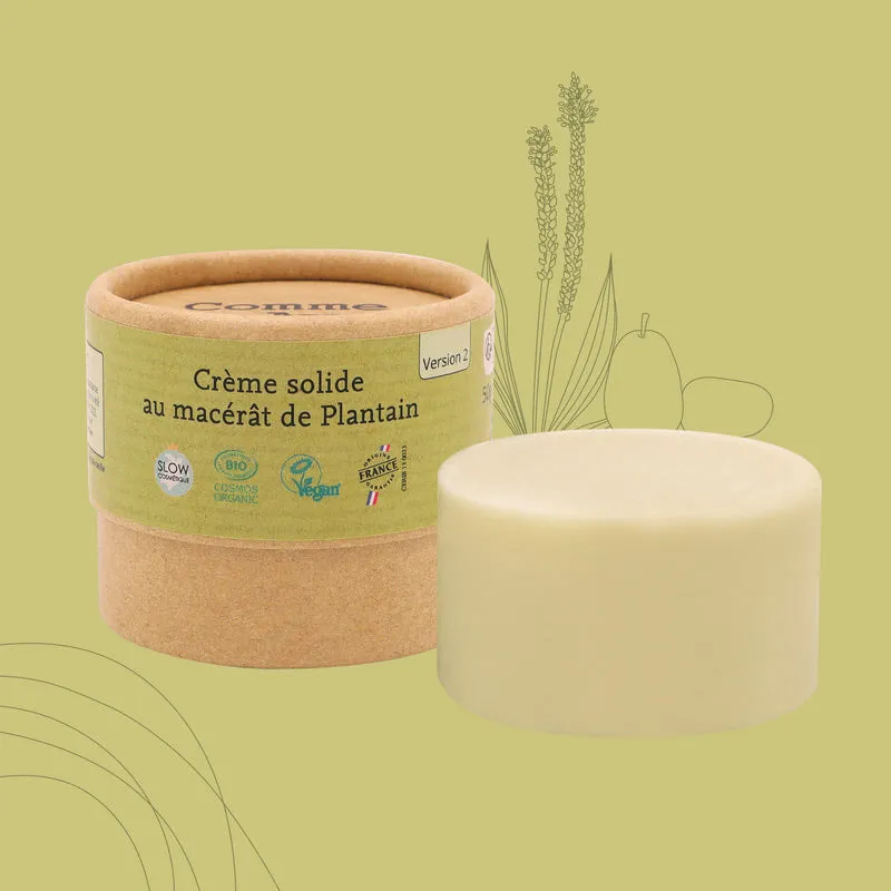 Crème solide au macérât de plantain - 50g-0