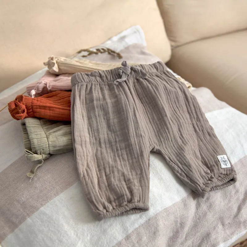 Pantalon en mousseline Coton BIO Olive - Lassig-6
