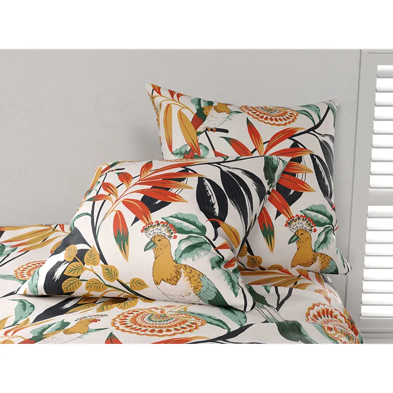 Parure 3pcs Coton Ninon Orange-4