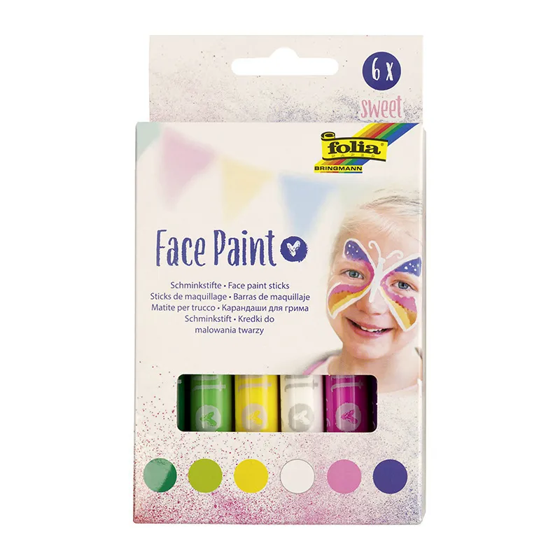 6 crayons de peinture visage enfant - Sweet-0