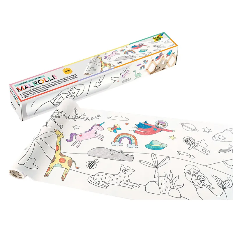 Rouleau de papier dessin auto-adhésif décollable - 30cmx4m-0