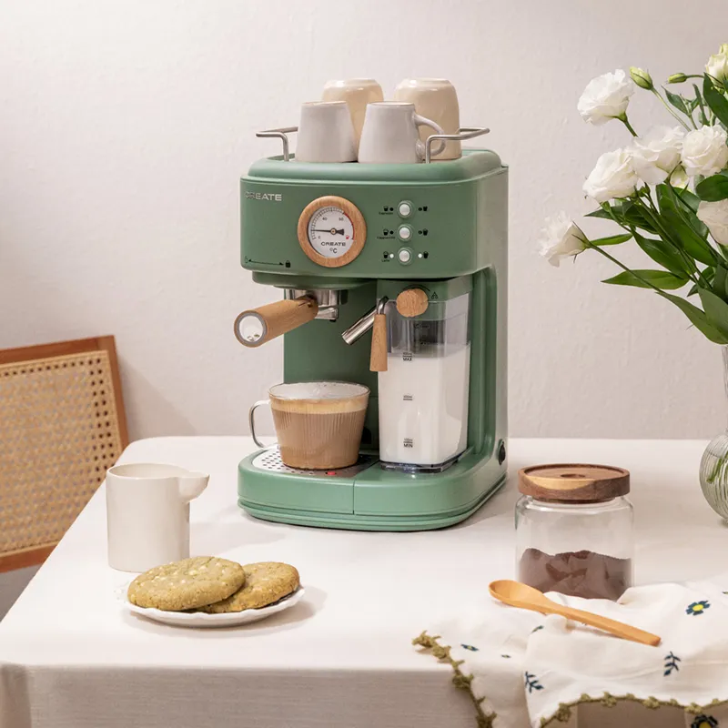 Cafetière Thera Retro-pro semi-automatic - Sauge-1