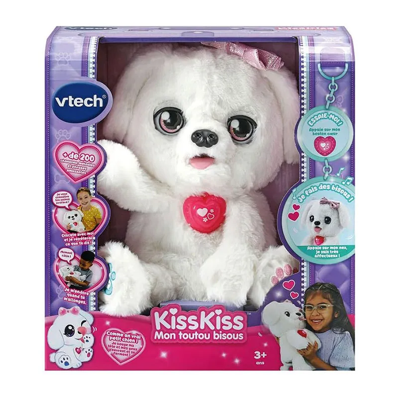 Peluche interactive KissKiss, Mon toutou bisous - 36m+-5