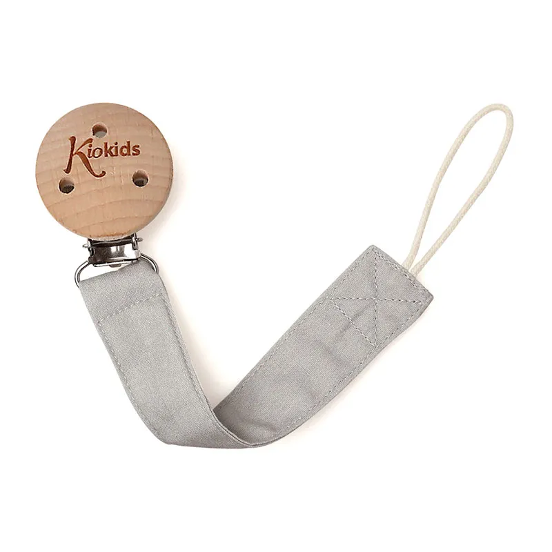 Attache-sucette Bois Gris - 23cm-1