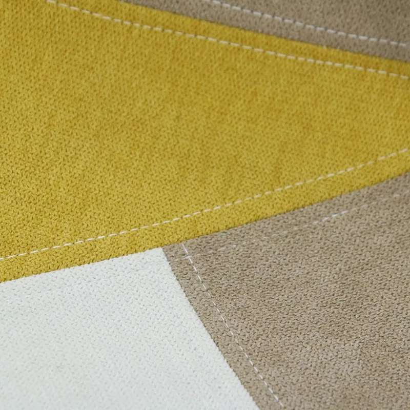 Chaise patchwork Jaune - 55.5x41x85cm-6