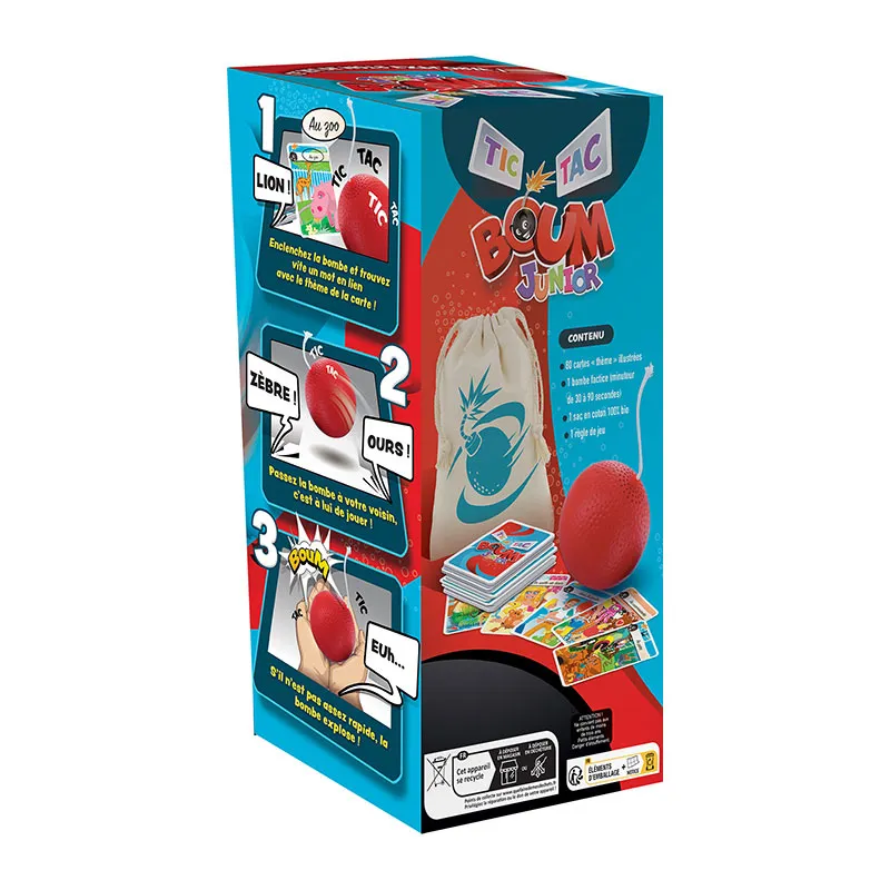 Jeu de cartes Tic Tac Boum Junior - 5+-2