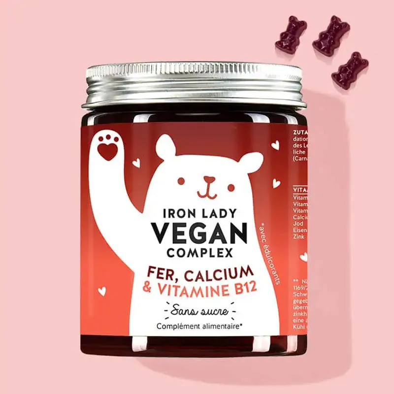 Iron Lady Vegan Complex Fer & Vitamine B12 - 60 Gummies-0