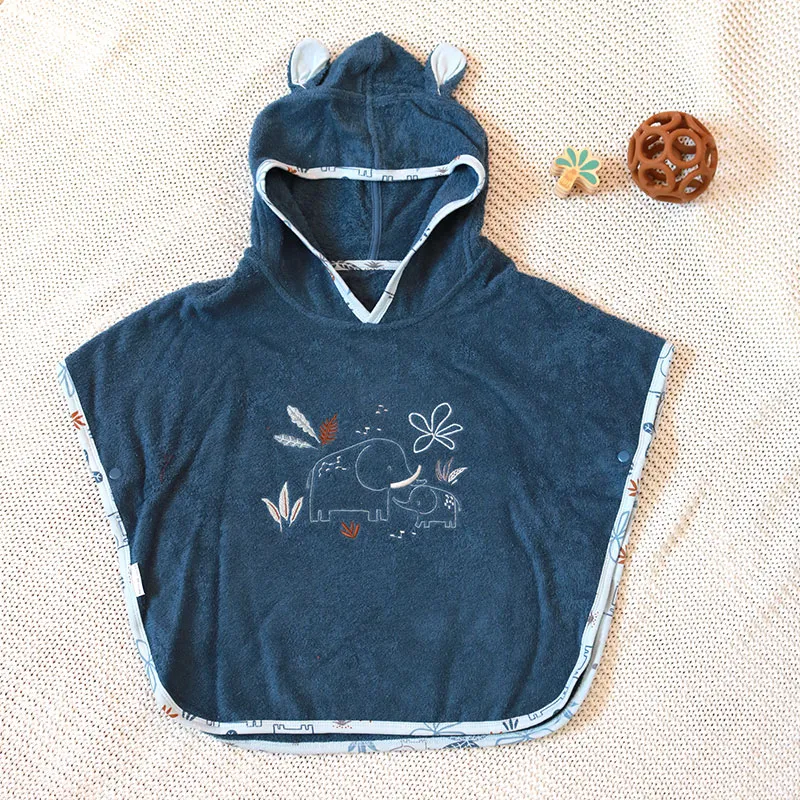 Poncho de bain Family - Bleu-0