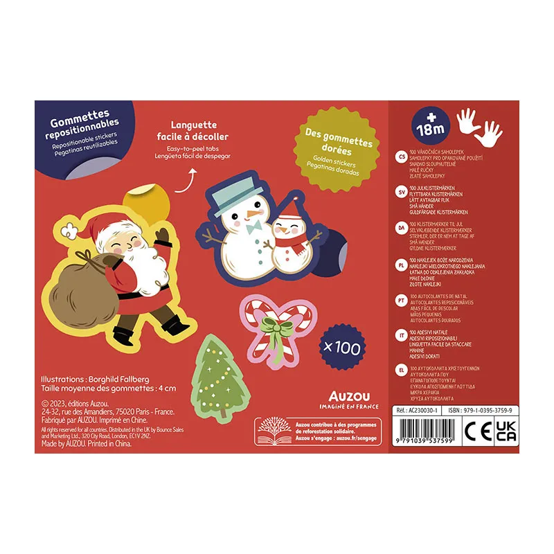 100 Gommettes Noël - 18m+-3