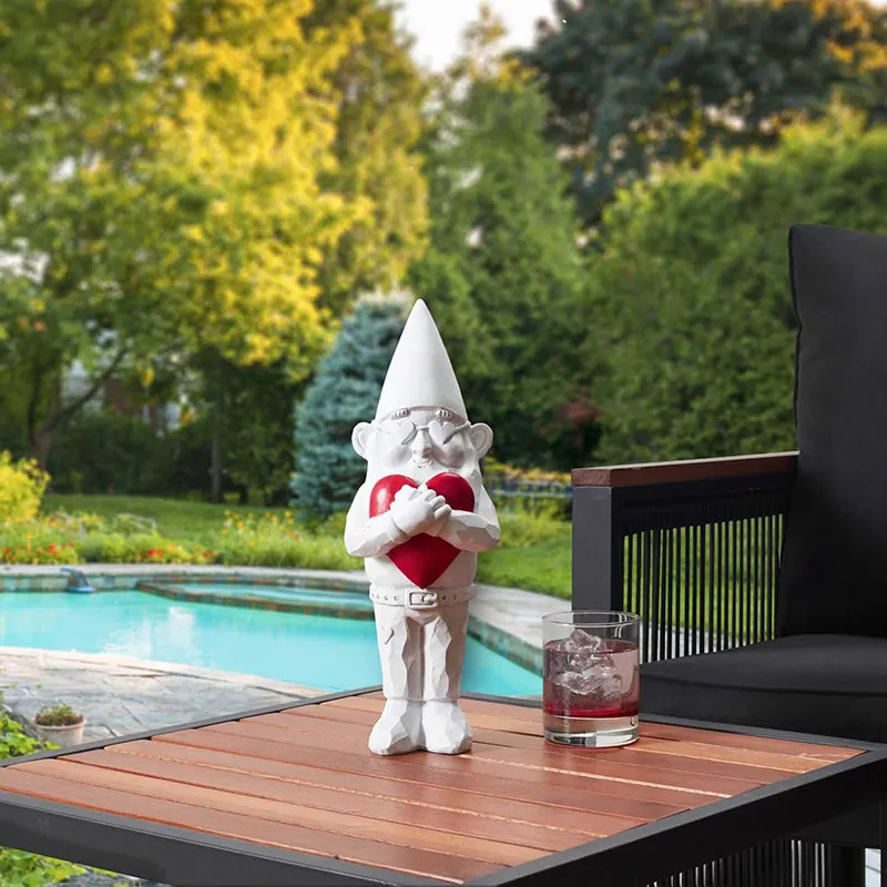 Statuette Nain de Jardin Love extérieur - 33cm-1