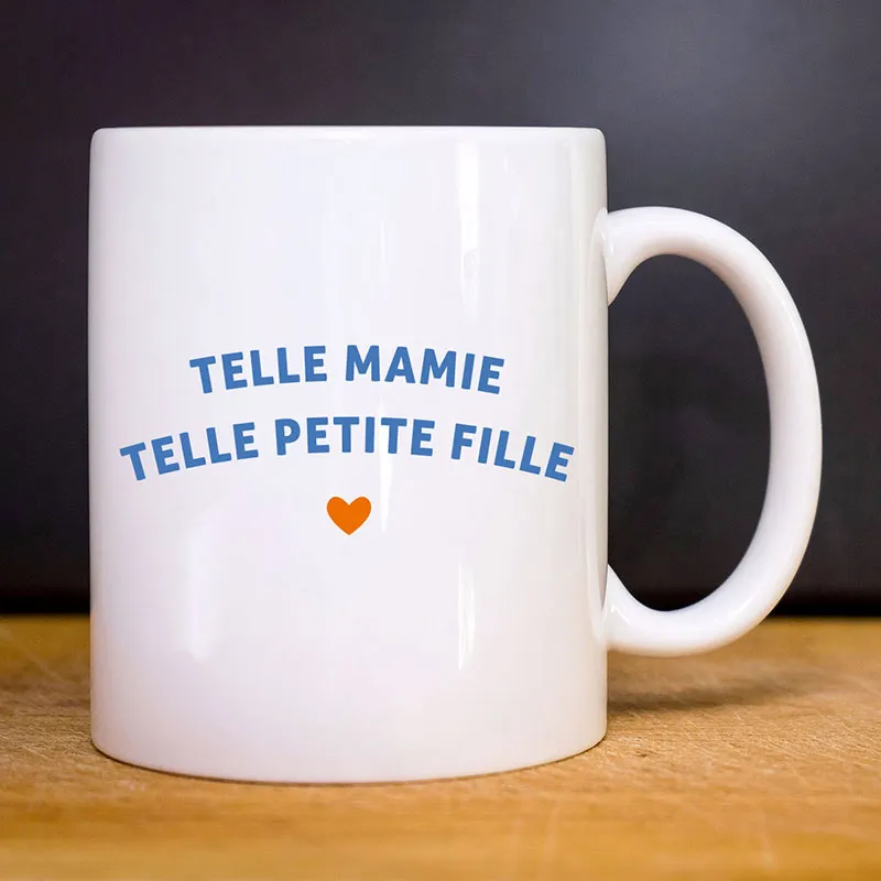 Mug Telle mamie telle petite-fille waf - Blanc-0