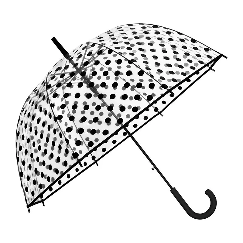 Parapluie cloche auto. Pois Falconetti - Noir-0