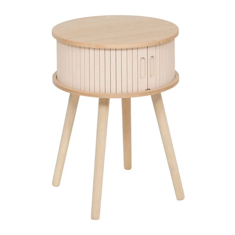 Chevet 2 portes Nysos Crème - ø40x54cm-0