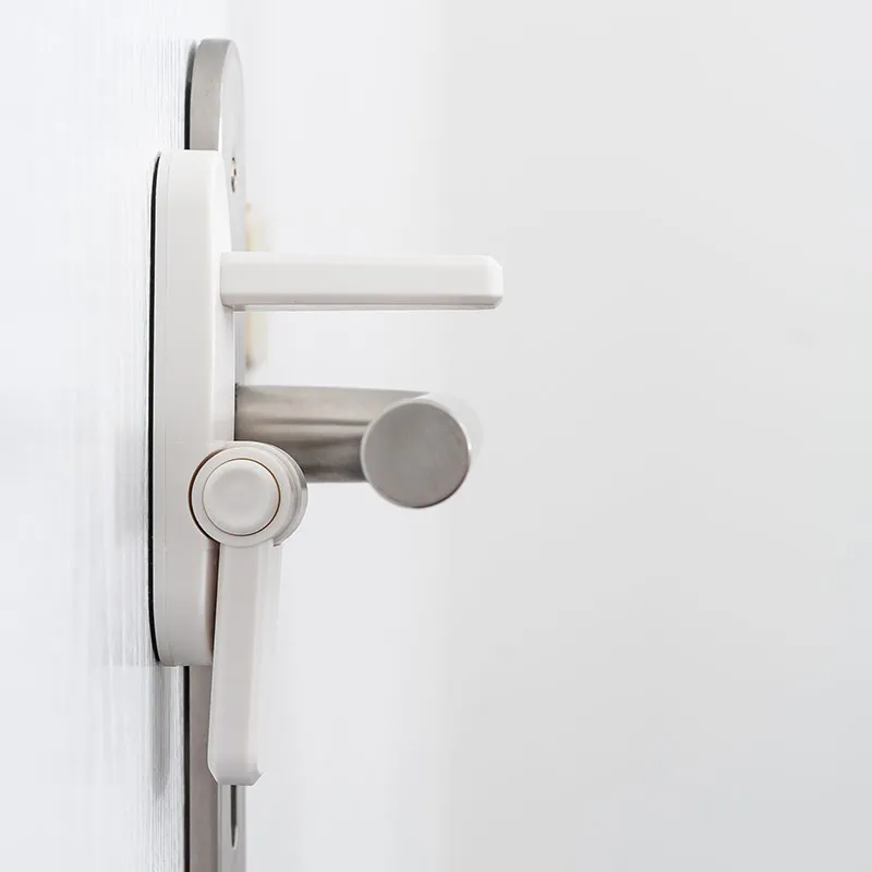 Butoir poignée de porte plastique - Blanc-4