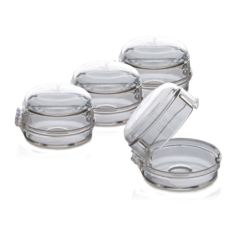 4 Couvre-bouton de cuisinière - Transparent-1