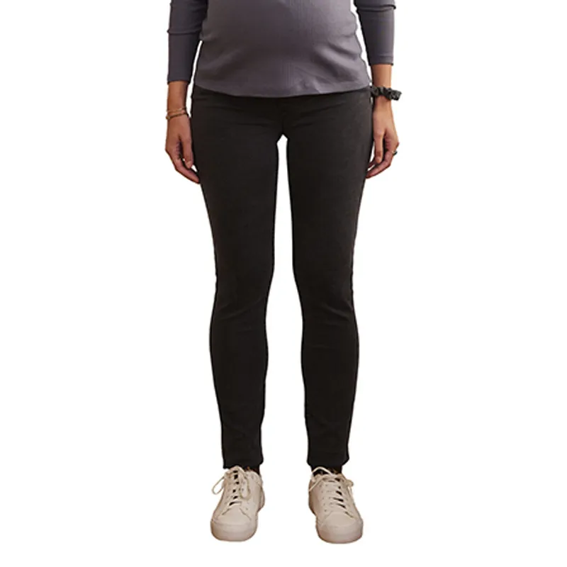 Jean de grossesse Droit Petite - Gris Anthracite-0