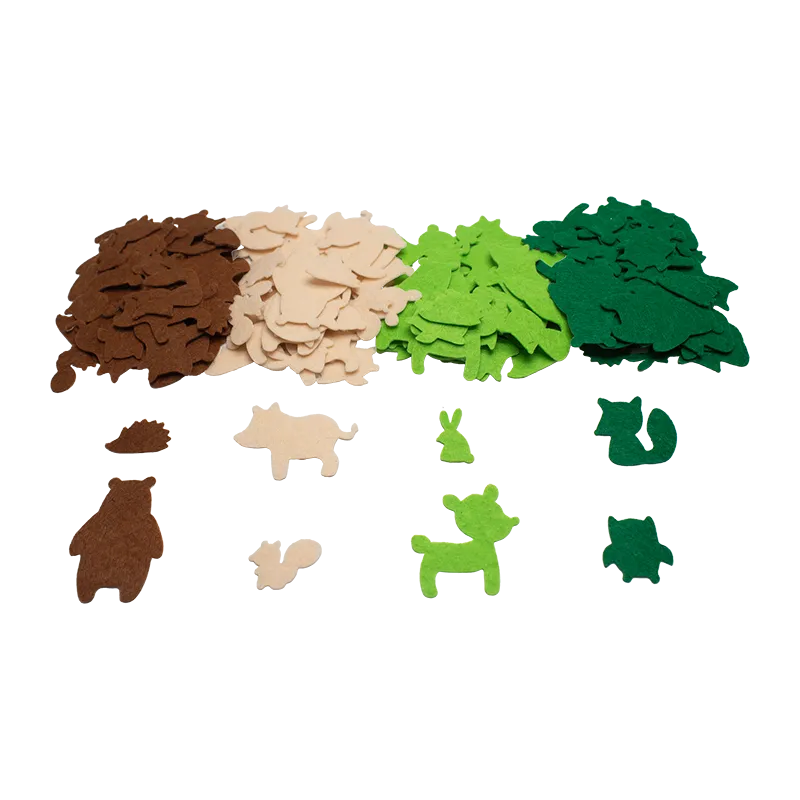 Gommettes feutrine Animaux 150pcs – 3+-1