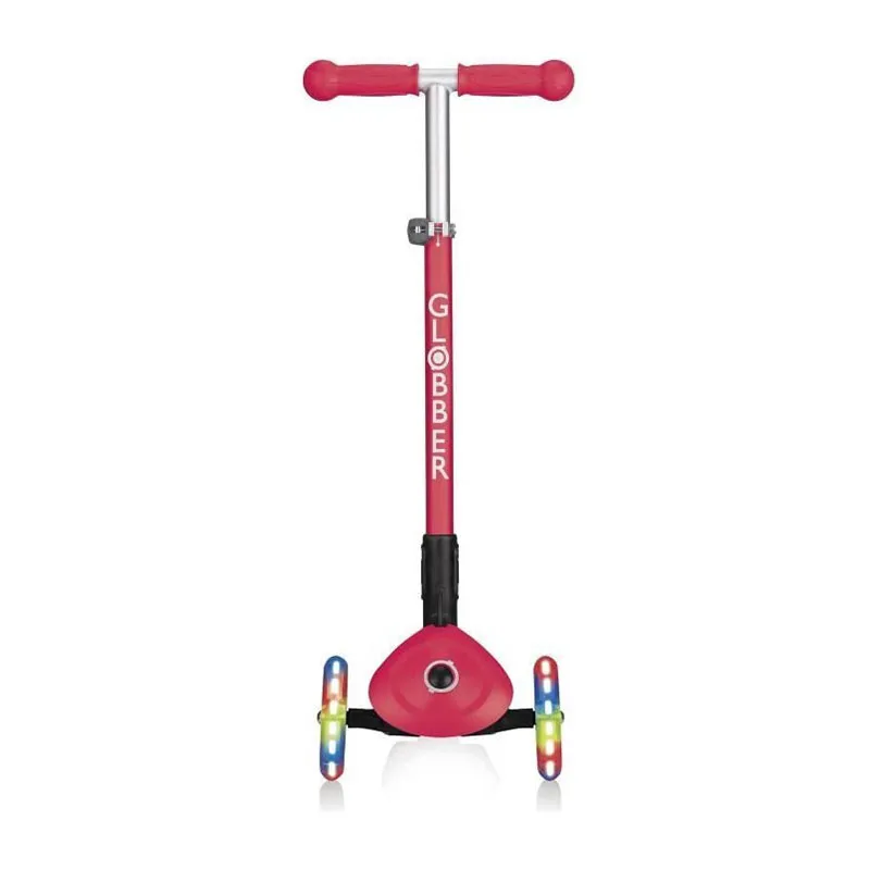 Trottinette 3 roues pliable Primo roues lumi. Rouge - 36m+-4
