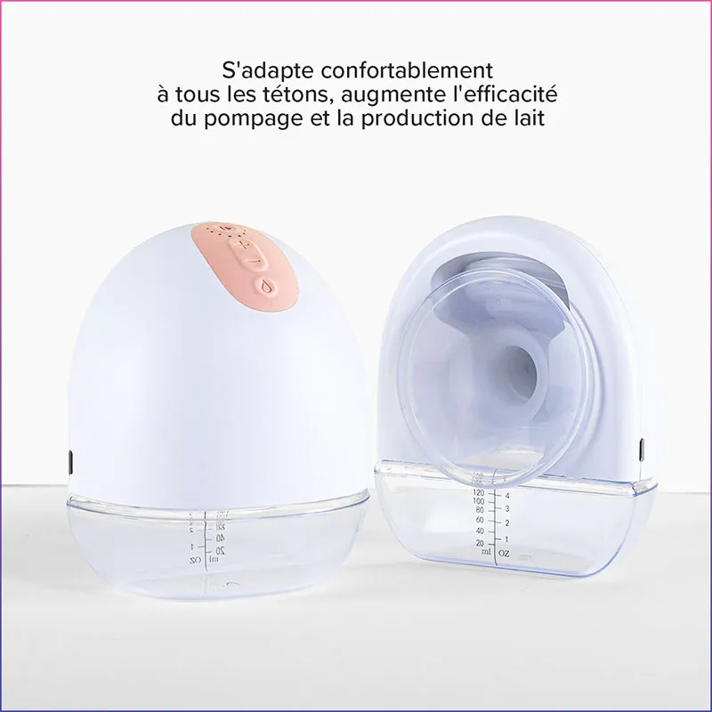 Tire lait portatif électrique Perifit Pump Simple + Soutien-gorge XL - Blanc-10