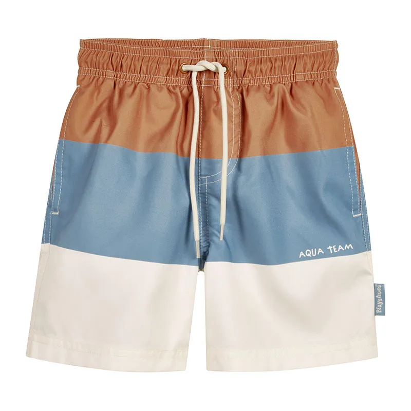 Short de bain Anti-UV - Color Block Navy-0