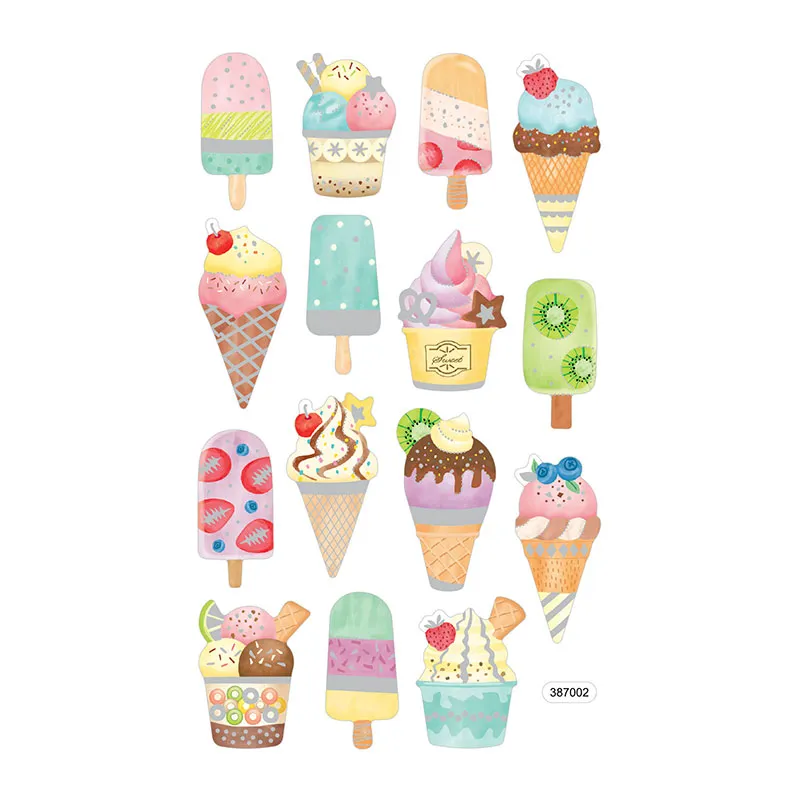 2 Feuilles d'autocollants Soft-sticker - Tropical-1