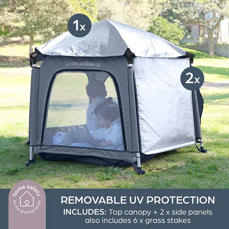 Parc Pop-up Bleu/Gris - 0m+-3