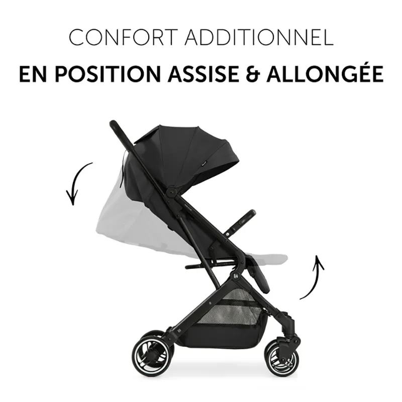 Poussette Compacte Travel N Care + Pare-soleil + Liner Mickey Mouse Noir - 0m+-9