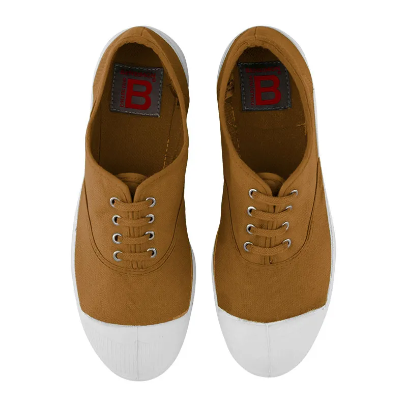 Tennies à lacets Femme - Camel-0