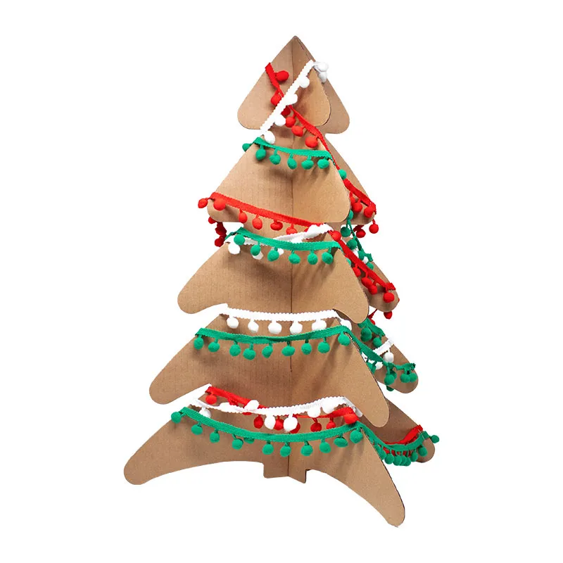 Rubans pompons Noël 3m 3pcs - 3+-2