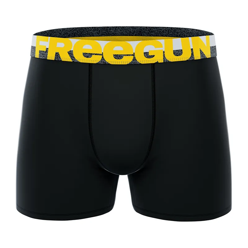 3 Boxers Homme Dynamique - Noir/Jaune/Bleu/Orange-5