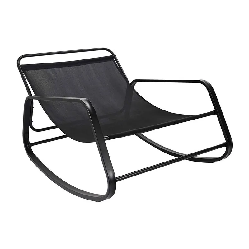 Fauteuil à bascule Miami Gris - 130x69x92cm-7