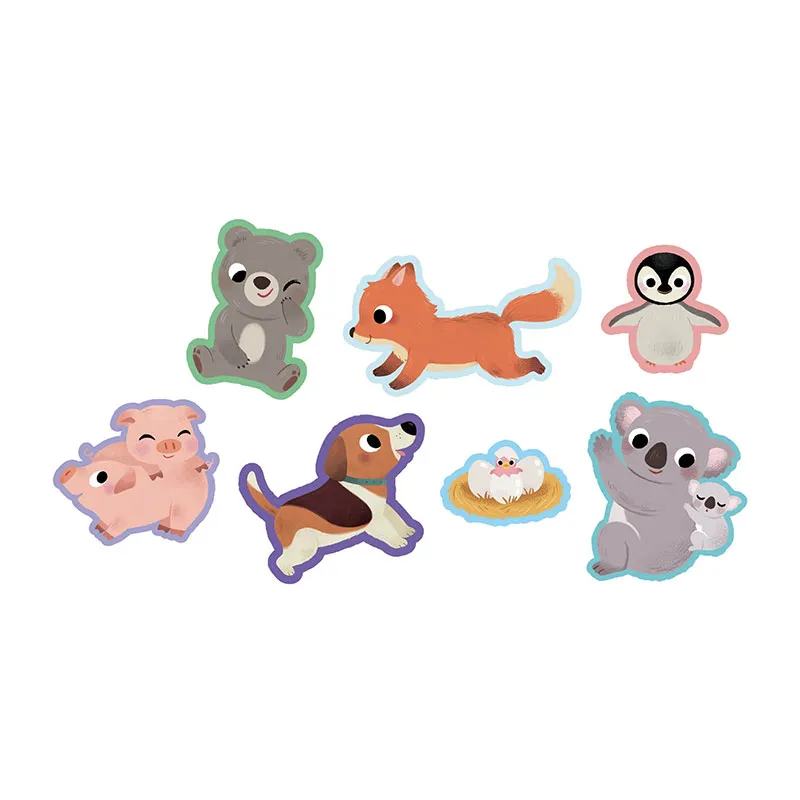 Ma pochette de 100 gommettes Les bébés animaux - 18m+-1