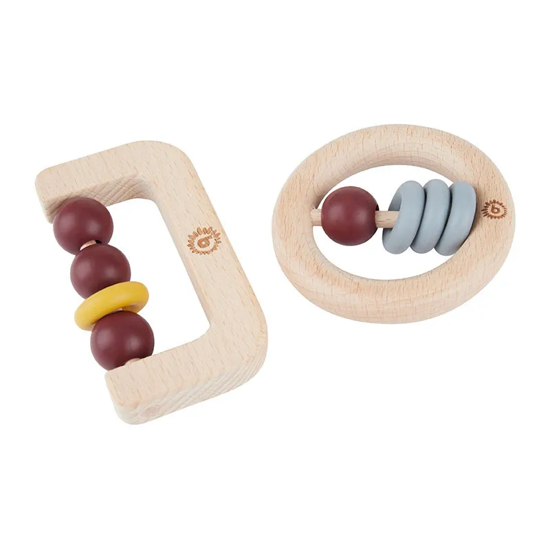 Anneau de dentition Bois/Silicone - 0m+-3