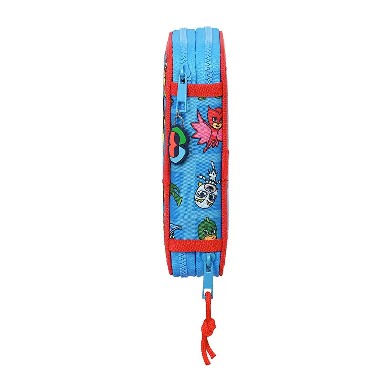 Trousse double + Access 28pcs. Pyjamasques - 12,5x19,5cm-2