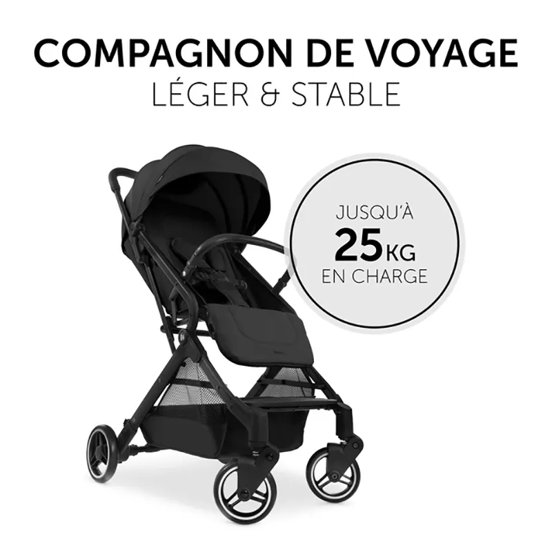 Poussette Compacte Travel N Care + Pare-soleil + Liner Mickey Mouse Noir - 0m+-5