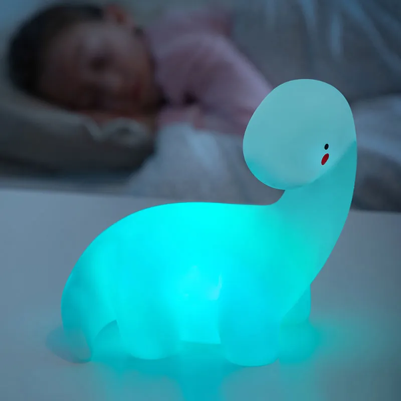 Lampe LED Dinosaure multicolore - 13x12x8cm-3