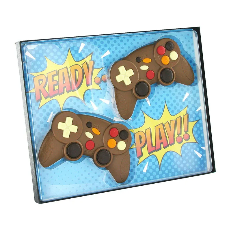 Coffret Double manette de jeu chocolat au lait - 140g-0