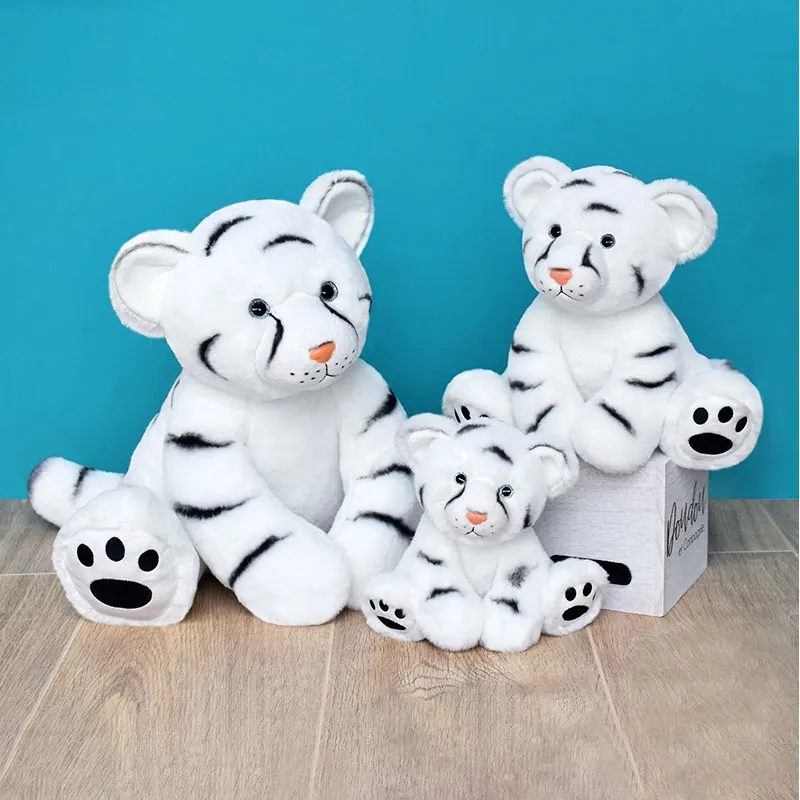 Peluche Bébé Tigre Blanc - 35cm-3