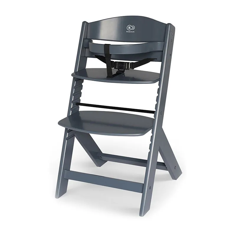 Chaise haute évolutive Enock Gris - 6m+-0