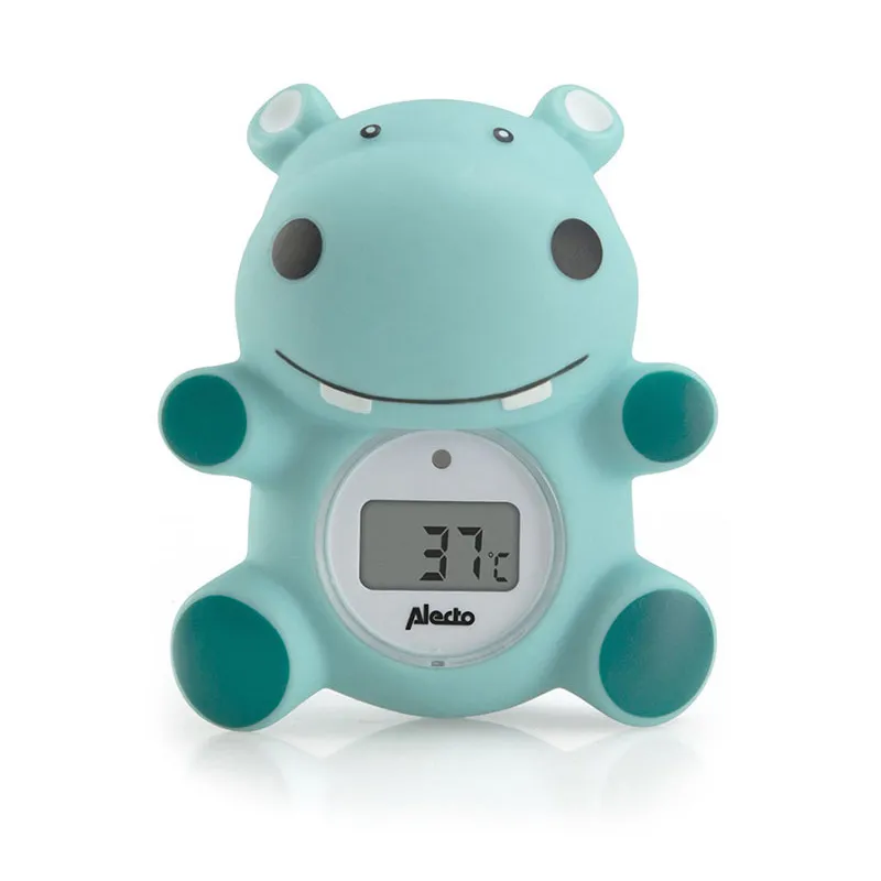Thermomètre de bain Hippopotame - Vert-0