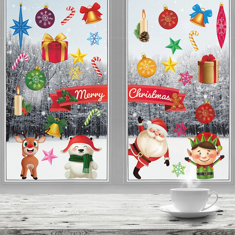 Stickers - Les amis de Noël colorés-2