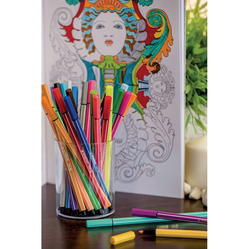 Feutres de dessin Pen 68 Zebrui Turquoise - 20pcs - STABILO-1